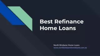 Best Refinance Home Loans
