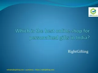 Which is the best online shop for personalized gifts in India?