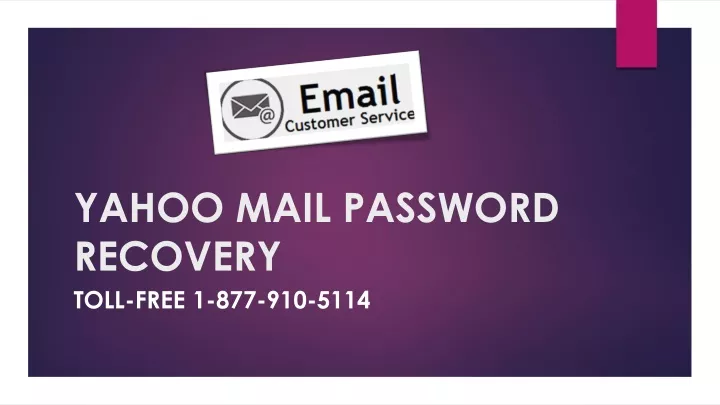 yahoo mail password recovery