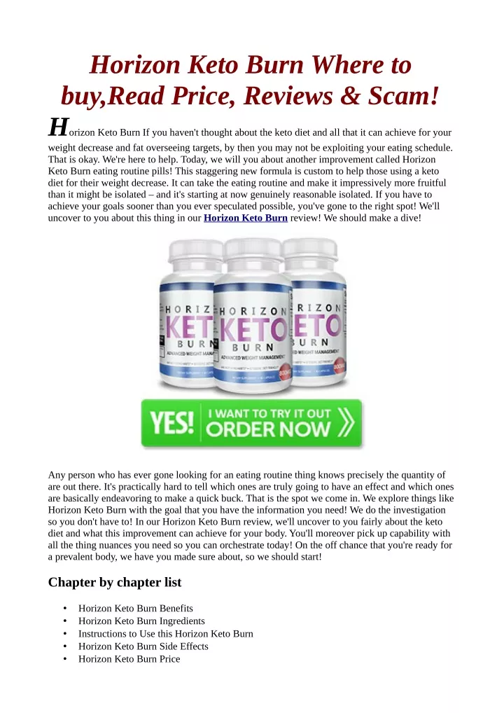 horizon keto burn where to buy read price reviews