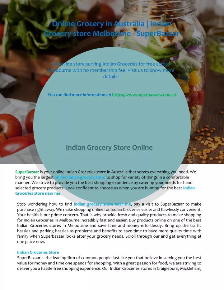 online grocery in australia indian grocery store