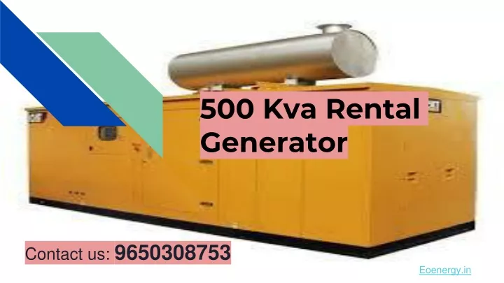 500 kva rental generator