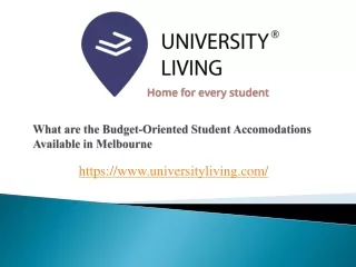 what are the budget oriented student accomodations available in melbourne