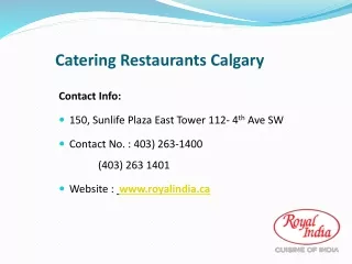catering restaurants calgary