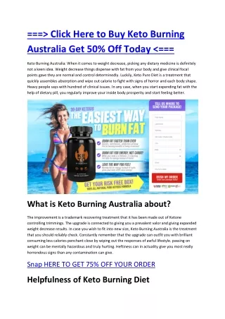 Keto Burning Australia