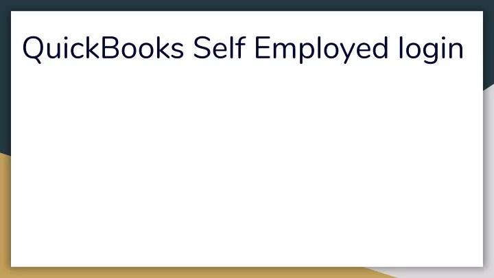 quickbooks self employed login