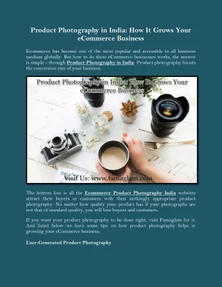 product photography in india how it grows your