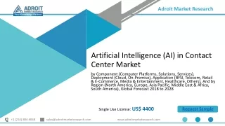 Artificial Intelligence (AI) in Contact Center Market 2020 Global Industry Revenue by Growth Rate, Applications, Types,