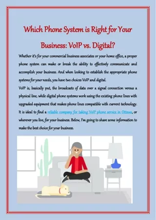 Which Phone System is Right for Your Business: VoIP vs. Digital?