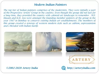 Modern Indian Painters