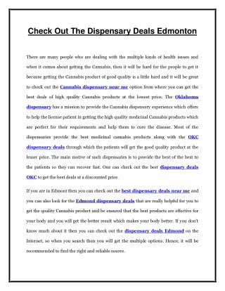 check out the dispensary deals edmonton