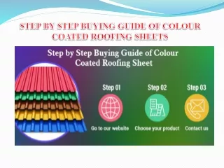 Step by Step Buying Guide of Colour Coated Roofing Sheet