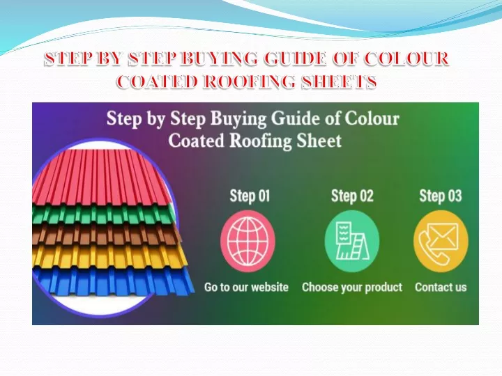 step by step buying guide of colour coated