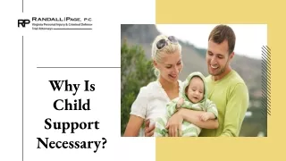 why is child support necessary