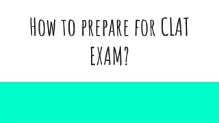 how to prepare for clat exam