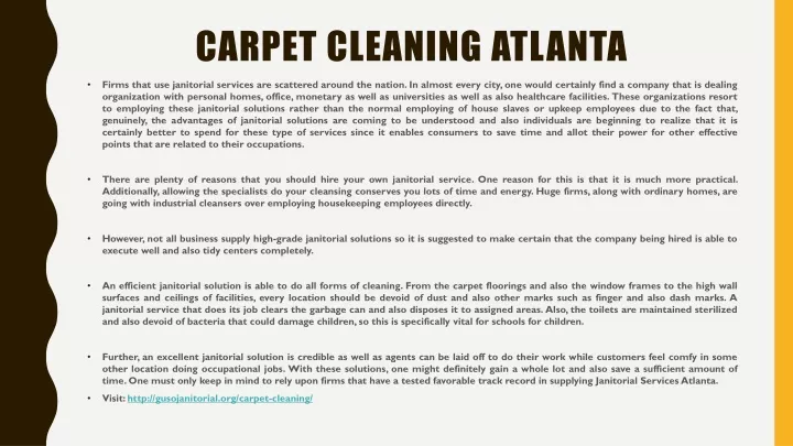 carpet cleaning atlanta