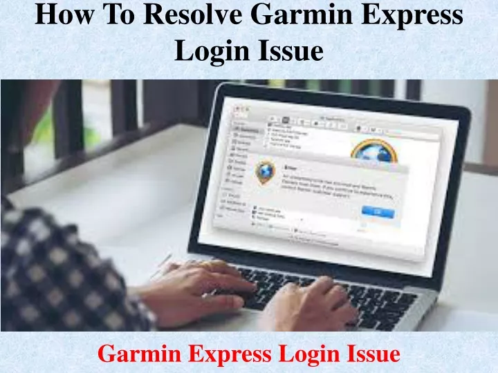 how to resolve garmin express login issue