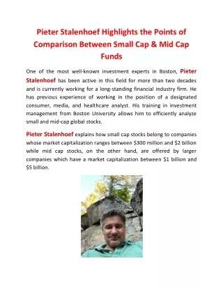pieter stalenhoef highlights the points