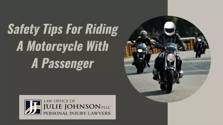 safety tips for riding a motorcycle with