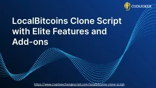 LocalBitcoins Clone Script with elite features and add ons