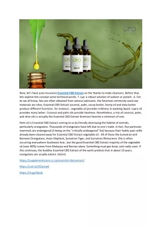 Essential CBD Extract