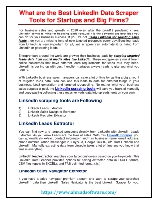 what are the best linkedin data scraper tools