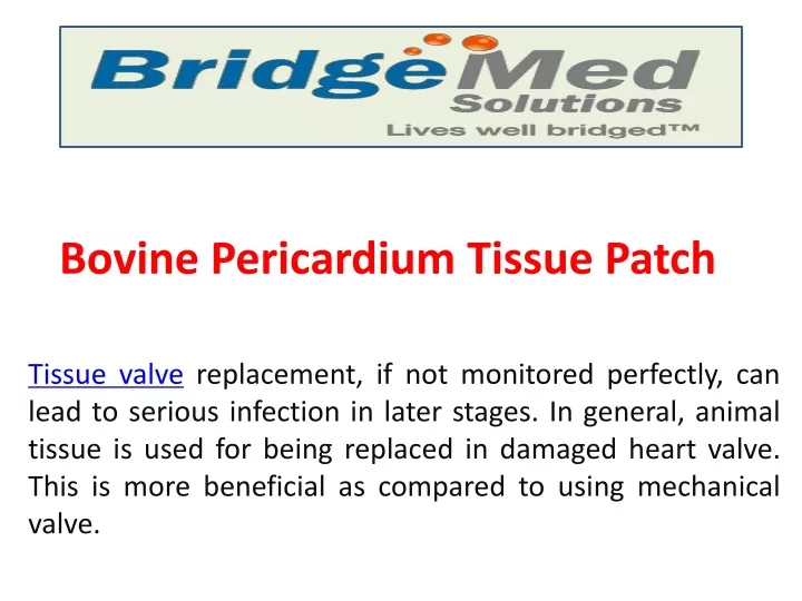 bovine pericardium tissue patch