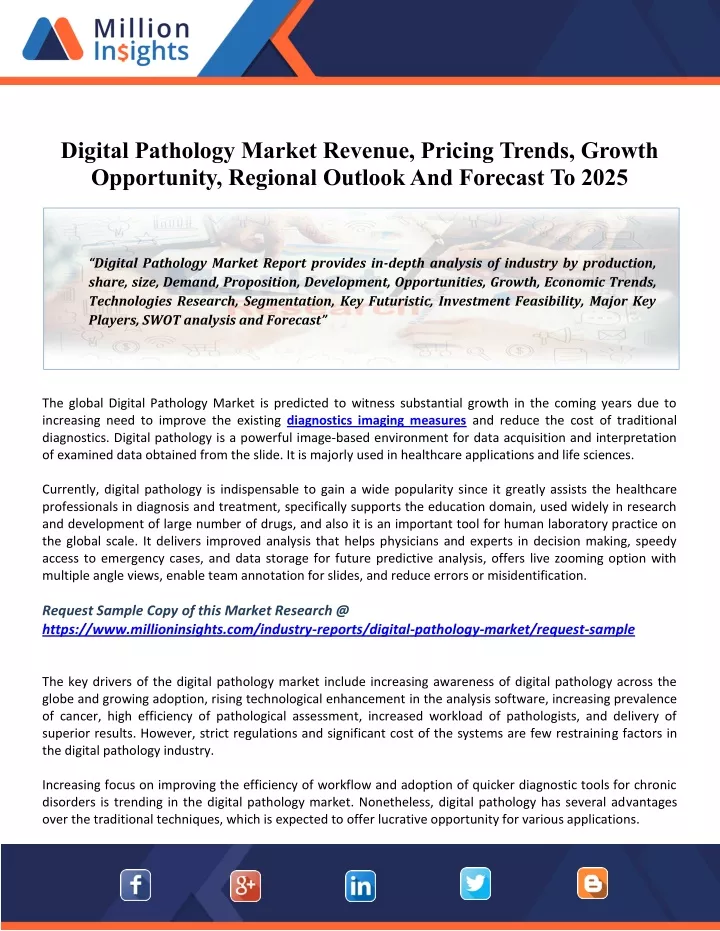 digital pathology market revenue pricing trends