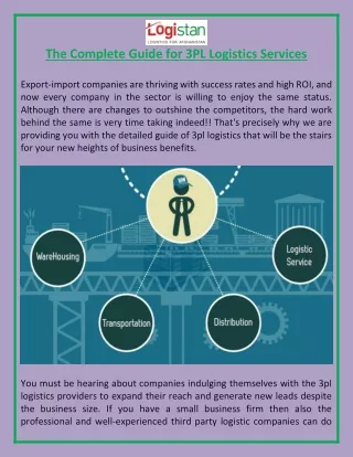 the complete guide for 3pl logistics services