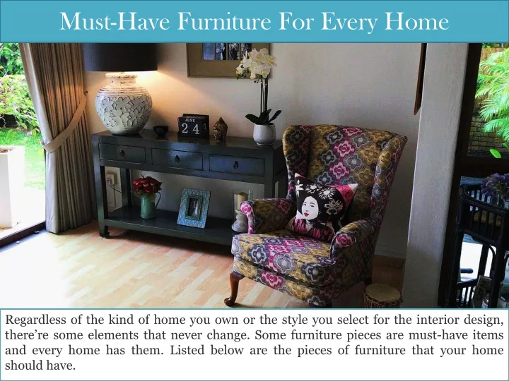 must have furniture for every home