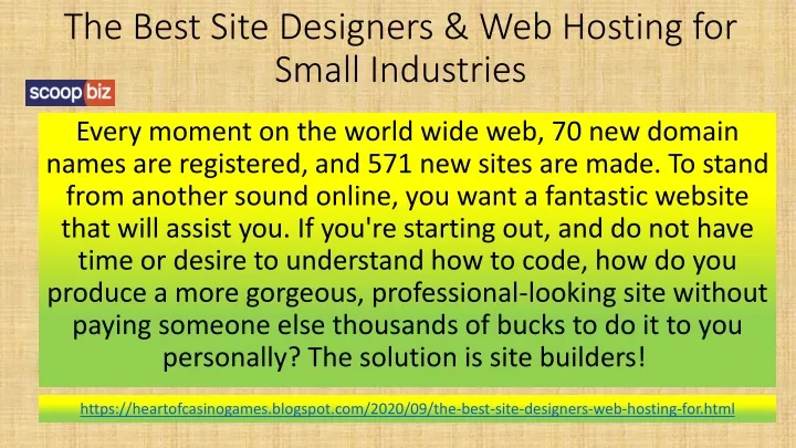 the best site designers web hosting for small industries