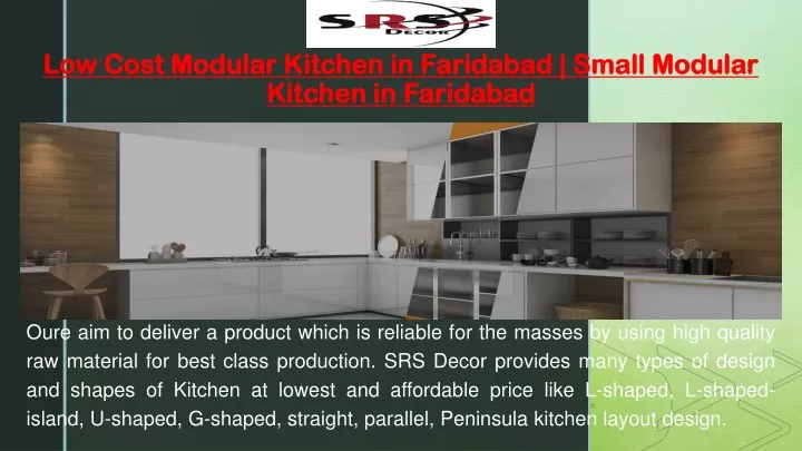 low cost modular kitchen in faridabad small