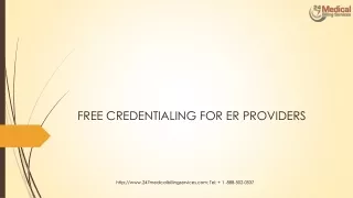 free credentialing for er providers
