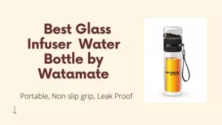 Best Glass Infuser Water Bottle
