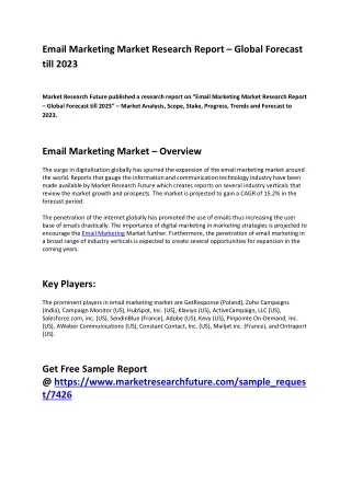 email marketing market research report global