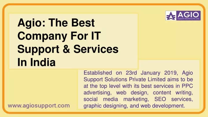 agio the best company for it support services