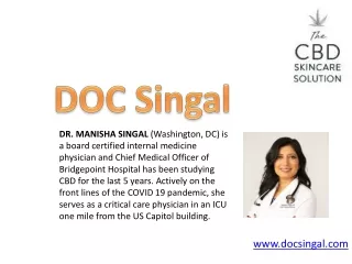 CBD Skin Care Products - DOC Singal