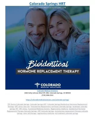 colorado springs hrt