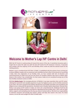 IVF doctor in Delhi
