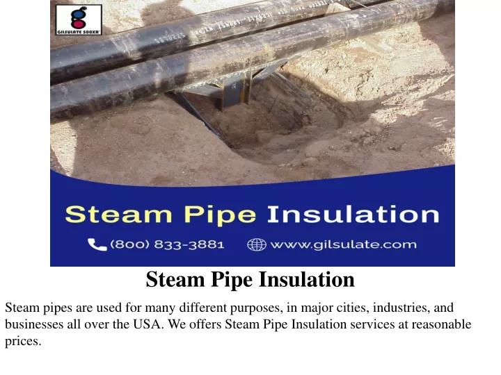 steam pipe insulation