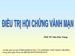 18. Điều trị Bệnh mạch vành mạn 2020