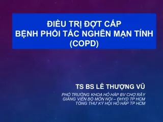 22. Điều trị đợt cấp COPD 2019