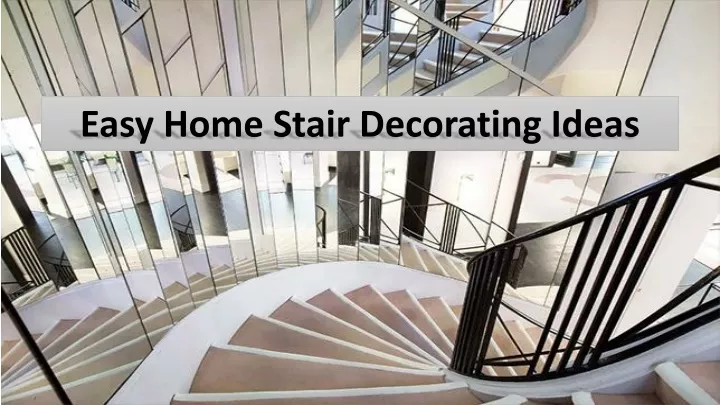 easy home stair decorating ideas