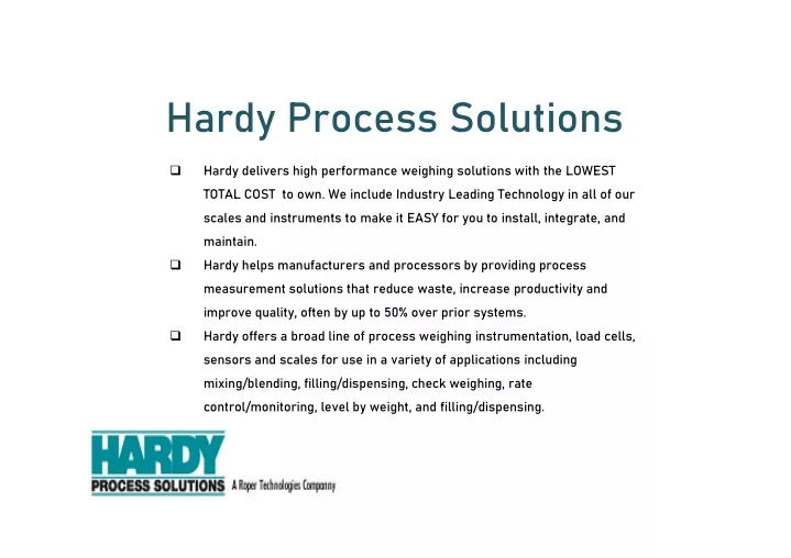 hardy process solutions