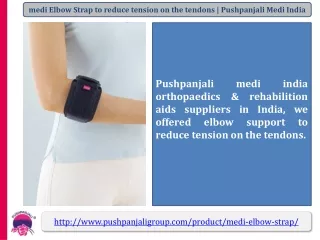 medi Elbow Strap to reduce tension on the tendons | Pushpanjali Medi India