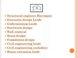 structural engineer harrogate extension design