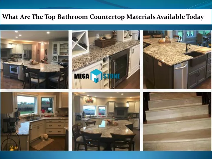 what are the top bathroom countertop materials