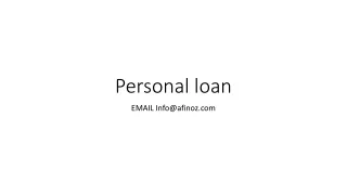 personal loan