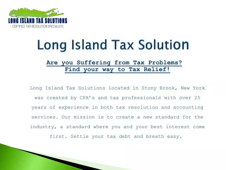 long island tax soluti on