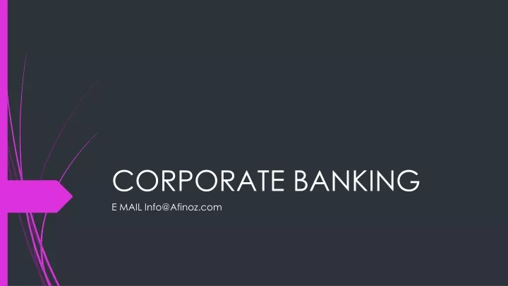 corporate banking